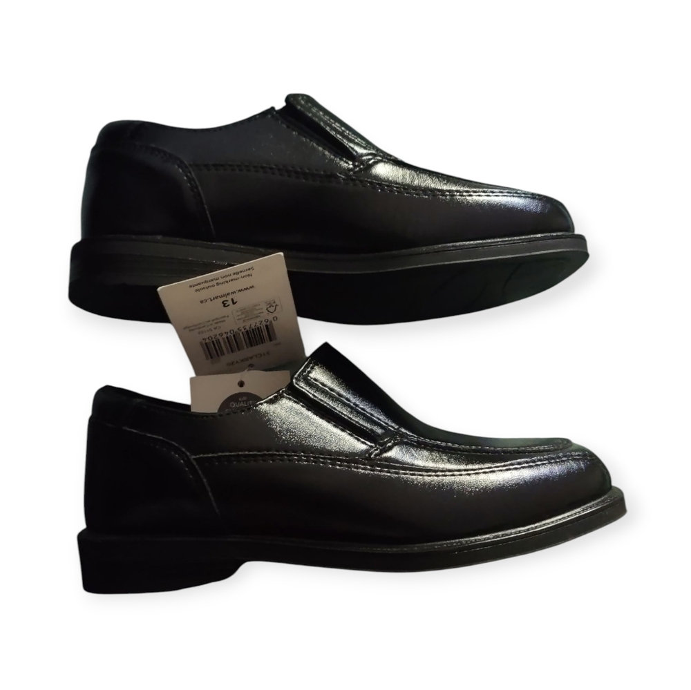 Classic Black Boys Dress Shoes
